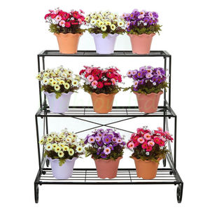 Supports d'affichage en métal à 3 niveaux pour pots <span class=keywords><strong>de</strong></span> fleurs en métal pour plantes - Product Image 2