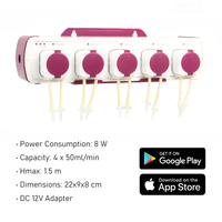 Pompe doseuse intelligente Jebao WiFi DP4.5 DC 24V 8W 5 canaux Titration quantitative automatique 500L Moderne Rectangulaire Plastique