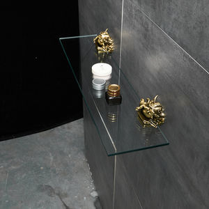 WANFAN MB-0783B Conception D'<span class=keywords><strong>angle</strong></span> <span class=keywords><strong>de</strong></span> <span class=keywords><strong>salle</strong></span> <span class=keywords><strong>de</strong></span> Bains <span class=keywords><strong>De</strong></span> Bâti <span class=keywords><strong>De</strong></span> Mur En Métal Étagère En <span class=keywords><strong>Verre</strong></span> - Product Image 3