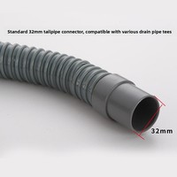 Tuyau de vidange sous évier moderne et minimaliste, à filetage double, pour éviers de cuisine et lave-vaisselle, directement de l'usine