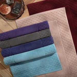 Wholesale 32s/1 100% Cotton Waffle Weave <strong>Bath</strong> <strong>Mat</strong> 350g/400g Anti-Slip Absorbent Pineapple Grid Bathroom Floor <strong>Mat</strong> <strong>Navy</strong> Color - Product Image 2
