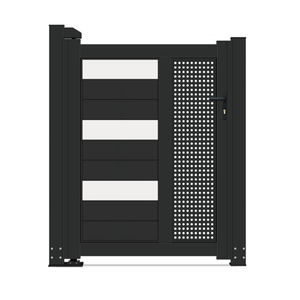Porte de cour de taille personnalisée <span class=keywords><strong>Prim</strong></span> porte de cour d'art en fer antirouille porte de cour modulaire détachable - Product Image 6