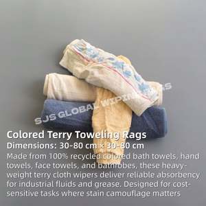 Trapos de Limpieza de Algodón de Grado Industrial, Resistentes y Duraderos, para Tareas de Limpieza en Talleres y Garajes - Product Image 2