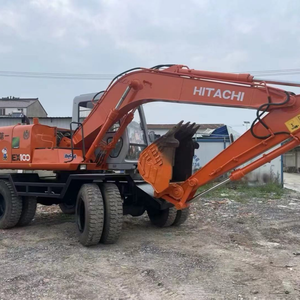 Excavatrice Hitachi EX100 d'occasion de 10 tonnes, 90% neuve, durable, pour travaux agricoles et domestiques, avec moteur, boîte de vitesses, PLC, moteur et pompe - Product Image 2