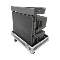 Sistema de sonido alimentado por audio profesional dual de 10 pulgadas Altavoces de matriz de línea activa para escenario