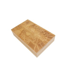 Caja de Almacenamiento de Madera Rectangular, Color Madera Natural, Organizador de Escritorio, Caja de Regalo - Product Image 1