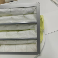 Élément de filtre à air à sous-haute efficacité à charbon actif F9 Pocket Medium-Efficient pour unités HVAC Made for Clement