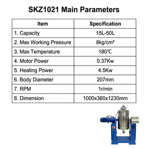 Vulcanizador de caucho SKZ401 50T, placa caliente de 400x400mm, doble capa, ciclo de temporización automático, prensa hidráulica - Product Image 2
