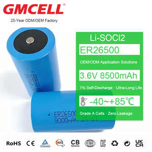 Batterie GMCELL Li-SOCl2 ER26500 3.6V 8500mAh Batterie au lithium cylindrique pour compteur d'électricité - Product Image 1