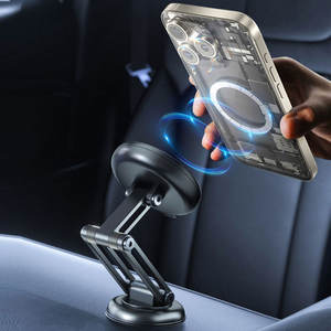 Dudukan ponsel mobil magnetik, dapat diputar Universal, dapat disesuaikan, vakum, dudukan telepon seluler magnetik - Product Image 3
