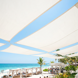 Tenda Parasole Rettangolare Traspirante in HDPE Vergine da 185GSM per Piscina e Esterni - Product Image 1