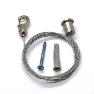 Cable de suspensión de luz de pinza de níquel Chapado en cobre ajustable de alta calidad