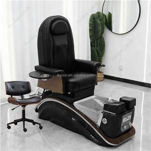 Sillón de Pedicura Eléctrico de Lujo con Masaje Vibratorio, Lámpara LED, Lavabo para <span class=keywords><strong>Spa</strong></span> de Pies con Drenaje Automático para Salón de Belleza y <span class=keywords><strong>Spa</strong></span> de Uñas - Product Image 5