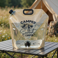 Sac de stockage d'eau pliable d'urgence en plastique alimentaire épaissi pour le camping, la randonnée et la réservoir d'eau domestique
