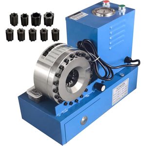 Yutmatin Electric Hydraulic Hose Crimper 110V 150 <b>Bar</b> With 9 Dies For Ac Lines Farm Use - Product Image 1
