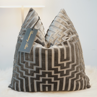Taie d'oreiller carrée de luxe 18x18 housse de coussin Jacquard fabrication housse d'oreiller Jacquard pour la décoration de la maison