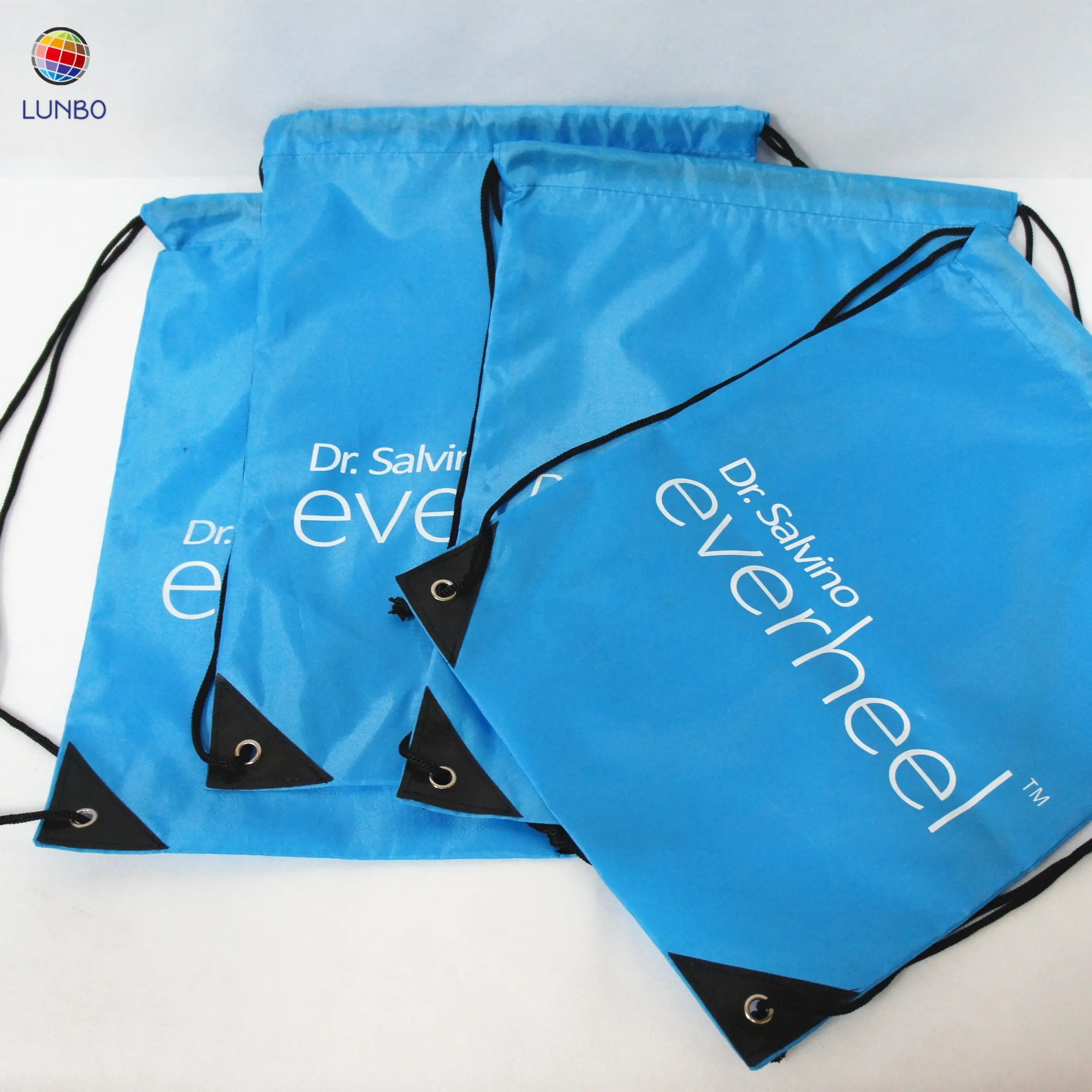 Factory Wholesale Low Price Custom Logo 210D Polyester Cheap Drawstring Bag