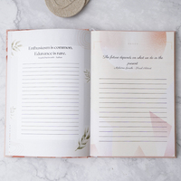 Carnet personnalisé d'amour de soi journal d'affirmation quotidienne couverture en papier fantaisie imprimée à couverture rigide journal au design personnalisé