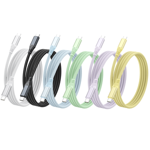 <span class=keywords><strong>Cable</strong></span> USB Tipo-C a Tipo-C <span class=keywords><strong>de</strong></span> 1M 2M, <span class=keywords><strong>Cable</strong></span> <span class=keywords><strong>de</strong></span> Carga Rápida PD y Transferencia <span class=keywords><strong>de</strong></span> Datos con Malla <span class=keywords><strong>de</strong></span> Protección para 15 16 17 Pro Max IOS - Product Image 1