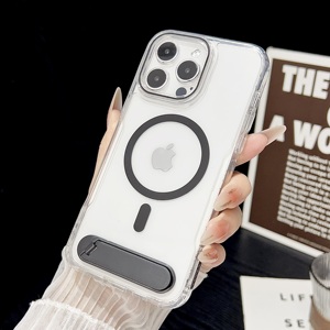 <span class=keywords><strong>Coque</strong></span> de téléphone transparente avec protection d'objectif magnétique, très vendue, pour iPhone 17Air 16 15 14Pro Max, antichoc, dos transparent - Product Image 3