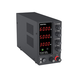 Fuente de Alimentación de Banco DC Ajustable WANPTEK, Fuente de Poder DC, 60V 5A, Reparación, Laboratorio, Diseño, Escuela, Galvanoplastia, Carga, NPS605W - Product Image 3