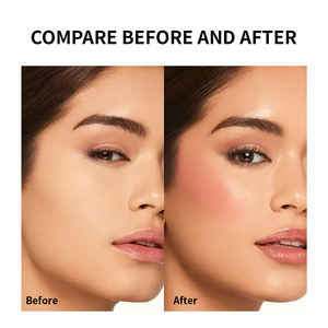 บลัชออนเนื้อแมทท์แบบมินิ แบรนด์ส่วนตัว สีชมพูประกาย ผลิตตามสั่ง สีชัด ติดทนนาน - Product Image 4