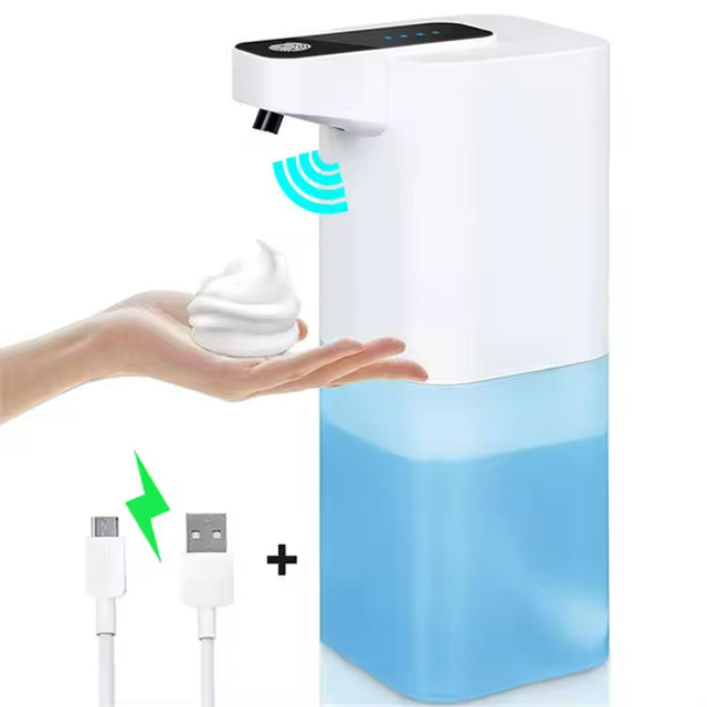 Automatic Kitchen Bathroom Alcohol Liquid Soap Dispenser 400ML Infrared Sensor Liquid Foaming Smart Hand Washing Machine