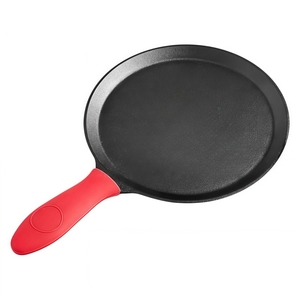 Poêle à tortillas en fonte pré-culottée, écologique et sûre, pour cuisiner sans effort des crêpes, des pancakes et des pains plats - Product Image 4