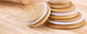 Juego de Envases de Especias Personalizados al por Mayor, Frascos de Vidrio de 4oz con Tapa de Bambú y Etiquetas - Product Image 4