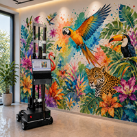 Impresora Vertical 3D para Paredes I3200 DX7 con Tinta UV de Alta Precisión, Equipo Automático de Gran Escala para Murales, Uso Interior/Exterior