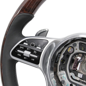 Volante de Madera Vintage para Mercedes Benz CLA 250 W140 W203 W213 C219 <span class=keywords><strong>220d</strong></span> V177 - Product Image 5