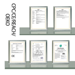 YOEHYAUL C3559 90-160CM Printemps 63% Coton 37% Lyocell Veste coupe-vent pour filles, manteau trench uni pour adolescentes et petites filles - Product Image 3