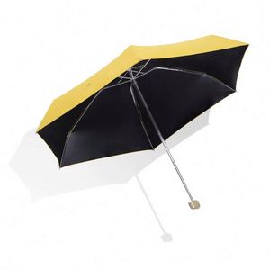Promotional Outdoor Custom <b>Mini</b> Capsule Pocket Umbrellas Travel Branded Uv Protection Pocket Clear 5 Fold Umbrellas for the Rain - Product Image 1