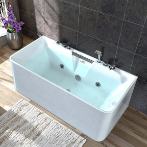 Moderna Bañera de Hidromasaje Rectangular de Acrílico Ecológica para una Persona, Duradera, para Interiores, con Jets, <span class=keywords><strong>Spa</strong></span> de Relajación - Product Image 1