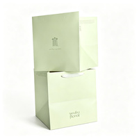 Sac fourre-tout en carton blanc imprimé sur mesure avec poignée, commande en petite quantité pour bijoux, cosmétiques, vêtements, emballage de magasin