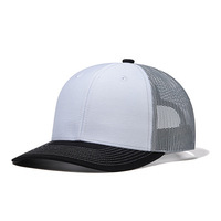 Gorra de béisbol Spot Richardson 112 de malla, color liso, transpirable, de 6 paneles, ajustable, a la moda, informal, para verano
