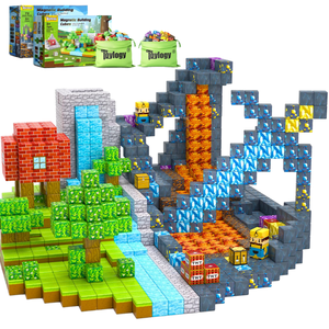 120 Uds. Cubos de construcción magnéticos STEM juguetes sensoriales para niños pequeños regalos de plástico para niñas y niños bloques de construcción magnéticos - Product Image 1