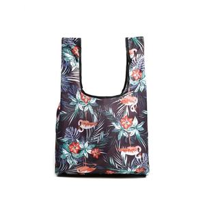 Custom Eco-Friendly Recycled Polyester <b>Foldable</b> Grocery Tote <b>Bag</b> Reusable Polyester Folding Shopping <b>Bag</b> - Product Image 5