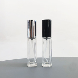 Chai nước hoa thủy tinh vuông 3/4/5/10ml Rỗng xách tay mẫu kích thước với vỏ kim loại & phun đầu bơm Con lăn niêm phong - Product Image 4