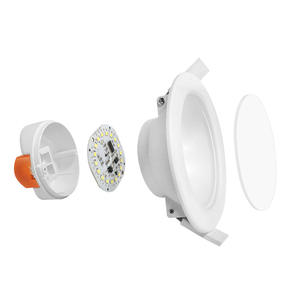 Plafonnier Intelligent LED 90mm avec Radar Induction Micro-ondes Intégré Trou Downlight pour Bureau à Domicile Escalier Allée - Product Image 1