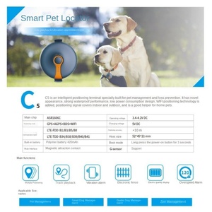 Traceur GPS intelligent 4G pour animaux de compagnie avec caméra 1200 pixels, conception étanche et résistante aux morsures, batterie 420 mAh pour chien et chat en temps réel - Product Image 5