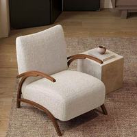 Fauteuil de loisir capitonné en crème rétro français avec un design moderne pour le salon, la salle à manger, l'extérieur, l'appartement ou l'hôtel