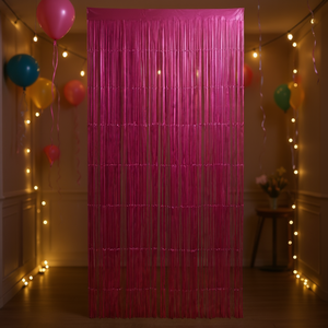 CASAMAX WL DA-0105C Cortina Decorativa de Plástico para Eventos 1x2m, Decoración de Pared para Fiestas, Portátil y Lujosa - Product Image 2