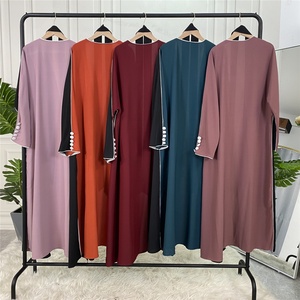 1892# Fashion Dubai Abaya Turkey Dress <b>Kaftan</b> Caftan Islam Clothing Maxi Dress With Button Muslim Abaya Women - Product Image 6