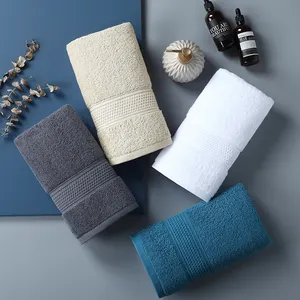 Custom Logo Luxury Bathroom Hand Terry Towels 100% Cotton Wholesale for Home Use