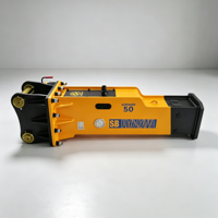 Marteau hydraulique de type boîte SB50 pour engins de construction, avec burin et pompe, garantie 1 an, pour excavatrice de 9 à 16 tonnes