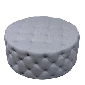 Grand coussin de style antique pouf moderne cube en <span class=keywords><strong>bois</strong></span> chaise ronde tabouret en tissu avec rangement pour le salon et l'hôtel - Product Image 1