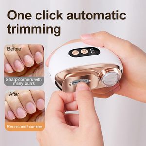 Nouvelle <span class=keywords><strong>Coupe</strong></span>-Ongles Électrique Automatique à 3 Vitesses Réglables, Rechargeable par USB, 2-en-1, Sûr pour Bébé, <span class=keywords><strong>Coupe</strong></span>-Ongles et Polisseur pour Doigts et Orteils - Product Image 4