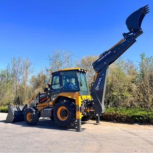 Chargeuse-pelleteuse 4x4, prix usine, 85 kW, diesel, certifiée CE, godet frontal 1 m³, pour agriculture - Product Image 5