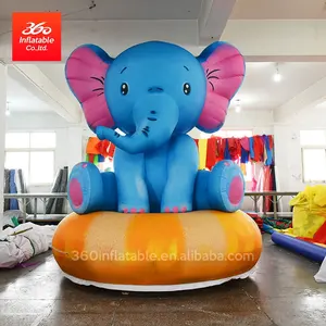 נחמד עיצוב פרסום מותאם אישית מתנפח כחול פיל, כחול פיל עבור מתנפח מותאם אישית